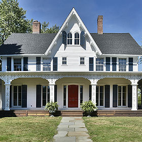 Historic Gothic Revival Showhouse on the Green in Fairfield, CT